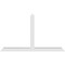 Ekena Millwork Portland Architectural Grade PVC Gable Bracket, 108"W x 63"H x 6"D x 6"F, 14/12 Pitch GBP108X63X0606POR00 - alternate 3